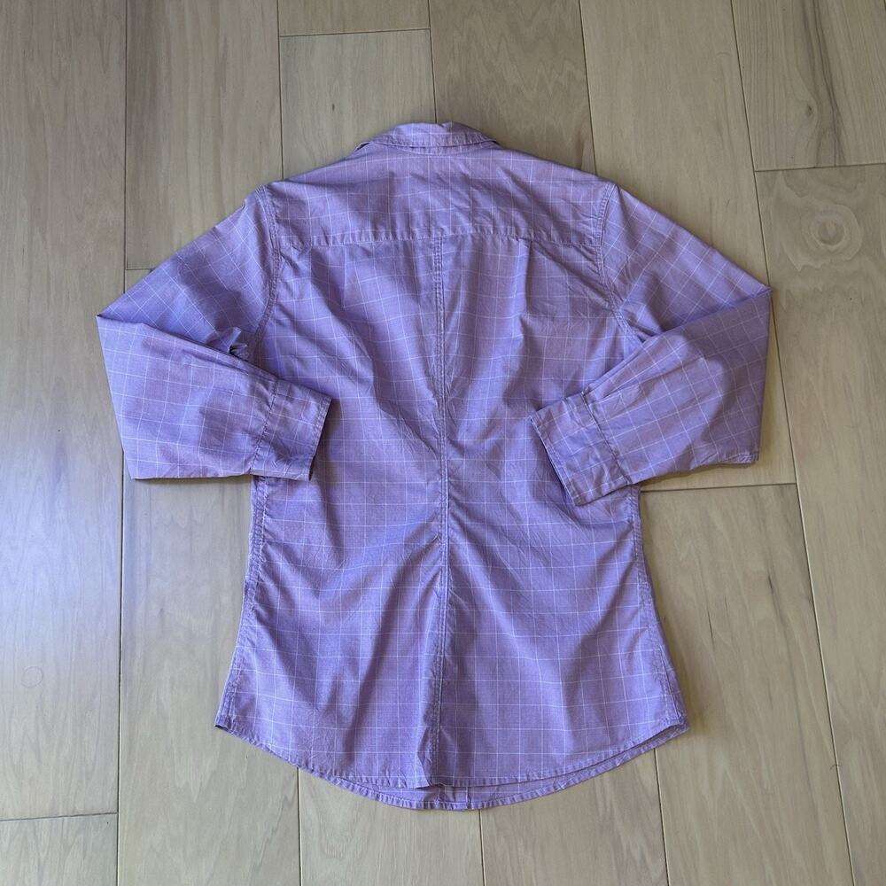 Frank & Button Up Shirt In Plaid Long Sleeve Women’s Large - Picture 3 of 7